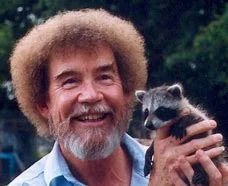 bob ross racoon